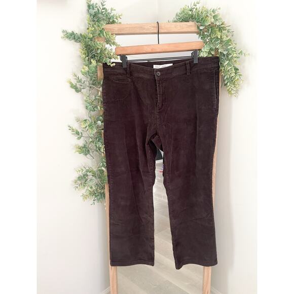 Woolrich Womens Corduroy Straight Leg Pants Size 14 Brown - Picture 2 of 9